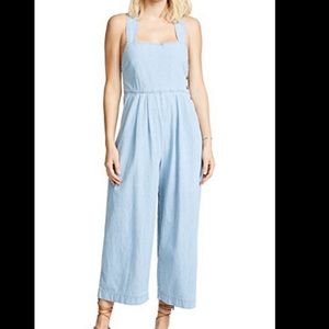 Free People “Fara” Denim Jumpsuit